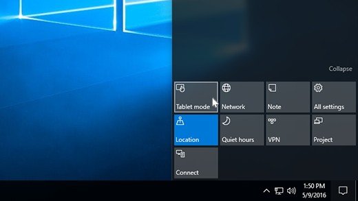 windows 10 tablet mode 1
