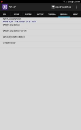 Galaxy Tab A 2017 CPU Z 3