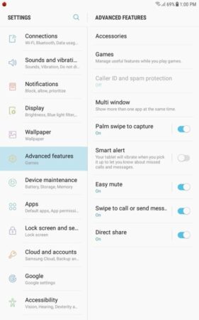 Galaxy Tab A 2017 UI 3