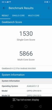 Review Oppo F7: Smartphone Terbaik Oppo di Indonesia untuk Saat Ini 55 Oppo F7 Geekbench