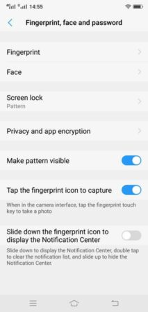 Vivo V9 Face Unlock