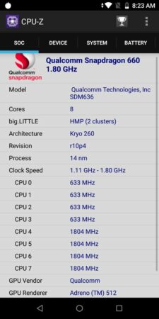 Asus Zenfone Max Pro M1 CPU Z 1