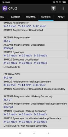 Redmi Note 5 CPU Z 3