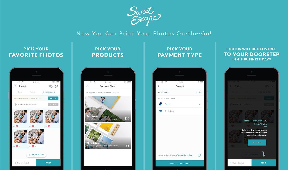 SweetEscape Tambah Fitur Cetak dan Antar Foto 