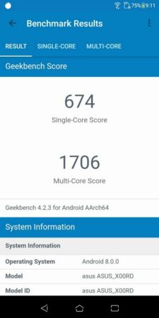 Review Asus ZenFone Live L1: Smartphone 1 Jutaan dengan Layar FullView 18:9 45 ZenFone Live L1 Geekbench 4