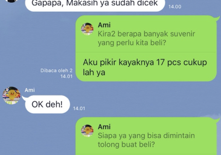 LINE REPLY 1
