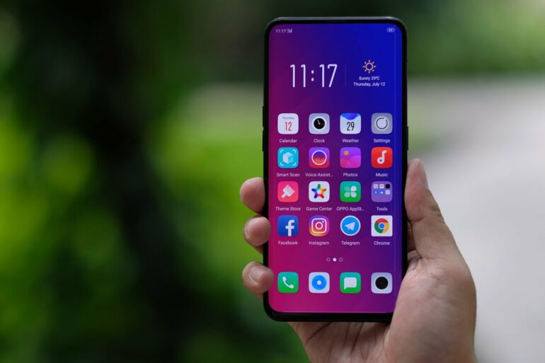 OPPO Find X layar