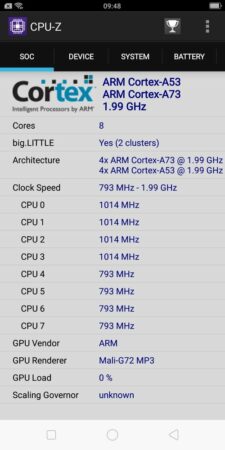 Oppo F7 Youth CPU Z 2