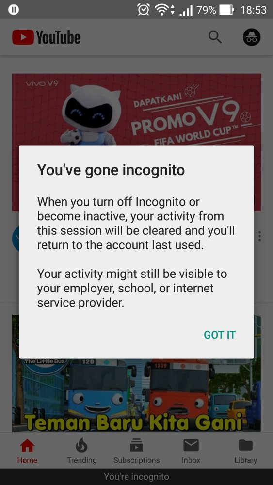 YouTube Perkenalkan Incognito Mode Untuk Hentikan Pelacakan Data Pribadi di Internet 28 YouTube Incognito 003b