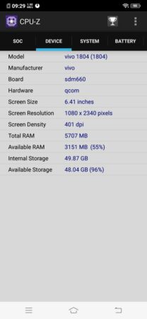 Vivo V11 Pro UI CPU Z 2 Vivo V11 Pro UI CPU Z 2