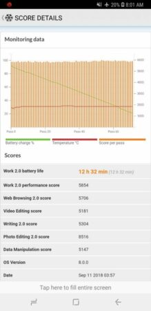 Galaxy A8 Star Battery Test 2