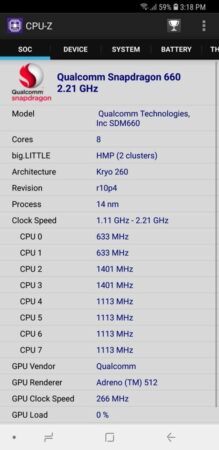 Galaxy A8 Star CPU Z 1