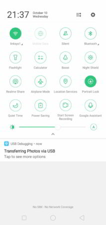 realme 2 shortcut