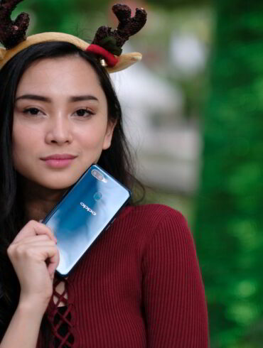 oppo a7 glaze blue xmas