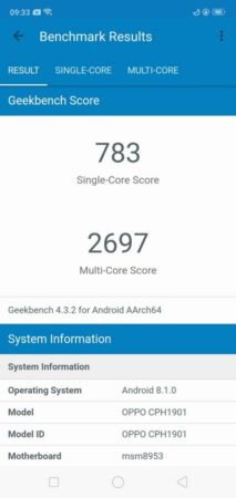 Review OPPO A7: Perpaduan Desain Menawan, Kamera Selfie Mumpuni, dan Baterai Tahan Lama 41 OPPO A7 Geekbench