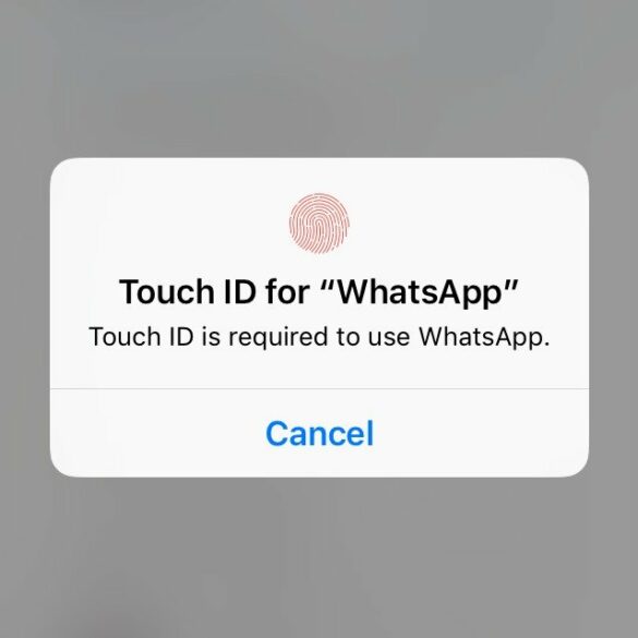 whatsapp touch ID 1