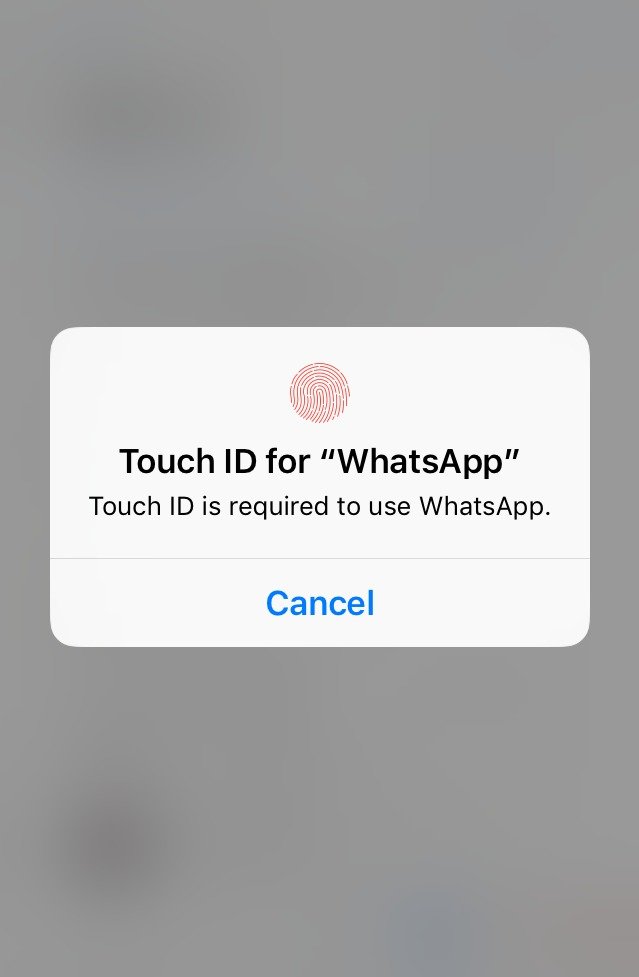 whatsapp touch ID 1