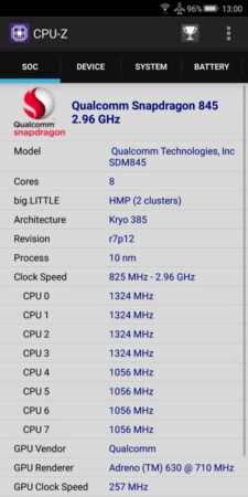 Asus ROG Phone CPU Z 2
