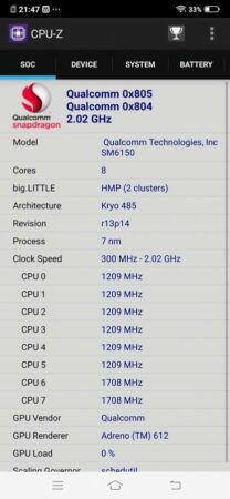 Review Vivo V15 Pro: Performa Kencang dengan Snapdragon 675, Kamera Didukung Night Mode 47 Vivo V15 Pro CPU Z 2