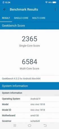 Vivo V15 Pro Geekbench