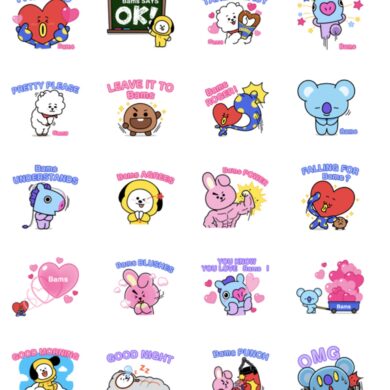 LINE STICKER BTS 1