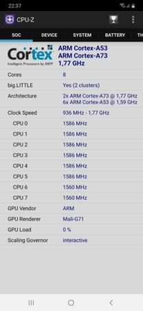 Review Samsung Galaxy A30: Smartphone 3 Jutaan dengan Desain Menawan dan Layar Super AMOLED 39 Samsung Galaxy A30 CPU Z 2