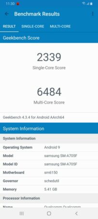 Review Samsung Galaxy A70: Smartphone Layar Jumbo dengan Tiga Kamera dan Dukungan Super Fast Charging 48 Galaxy A70 Geekbench 4