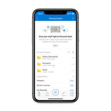 OneDrive Personal Vault