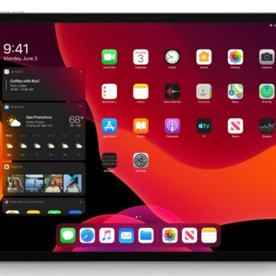 iPadOS Home Screen