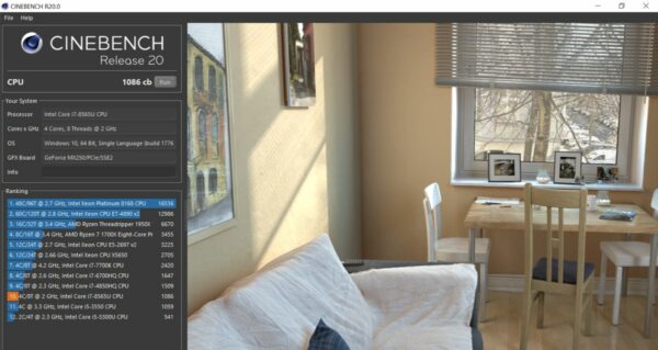 Benchmark Cinebench R20