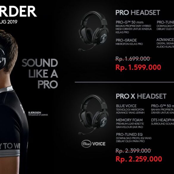 Logitech G Indonesia Buka Pre Order Pro X Headset dan Pro Headset, Harganya Mulai Sejutaan Rupiah 24 Logitech G PRO X PRO HEADSET 1