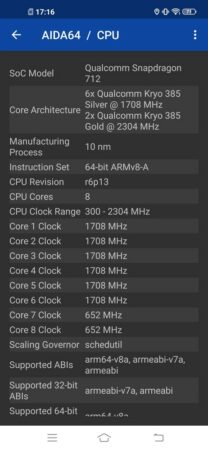 Vivo Z1 Pro AIDA64 2