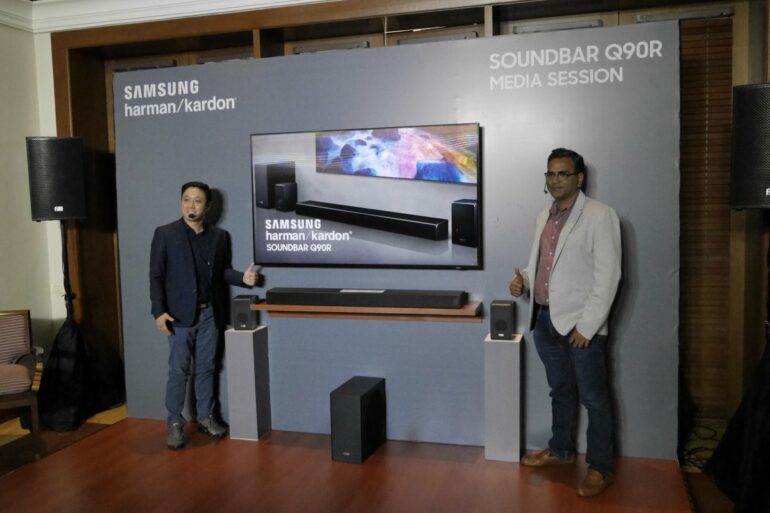samsung harman kardon soundbar Q90R 1 samsung harman kardon soundbar Q90R 1