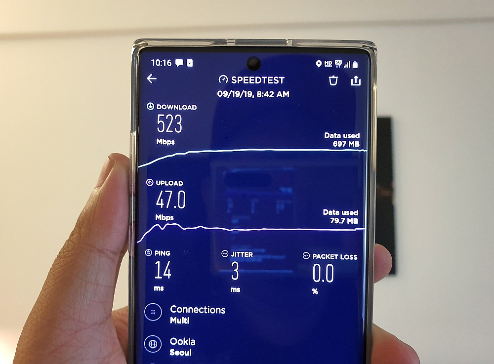 Galaxy Note10 5G test Korea