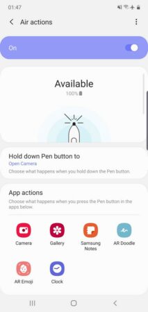 Galaxy Note10 OneUI 3