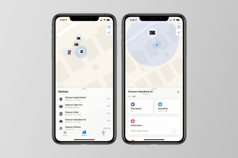find my ios 13