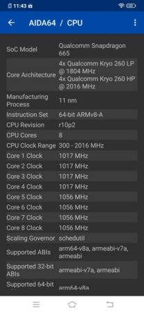 Vivo S1 Pro AIDA64 2