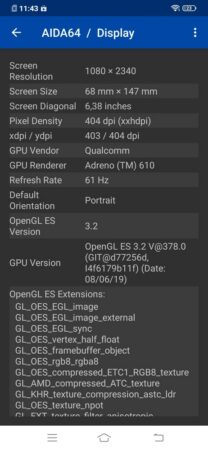 Vivo S1 Pro AIDA64 3