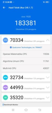 Vivo S1 Pro Antutu 8