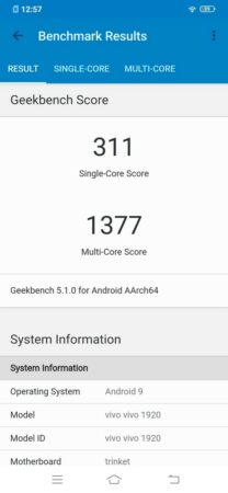 Vivo S1 Pro Geekbench 5