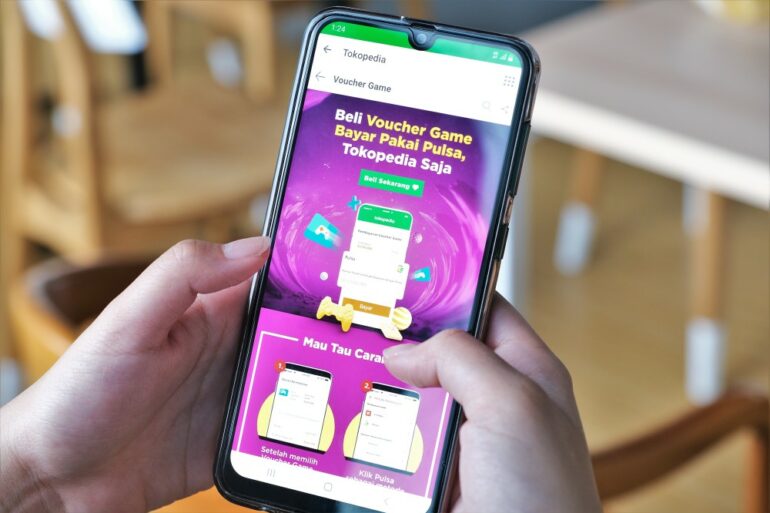 Voucher Game Tokopedia pakai Pulsa