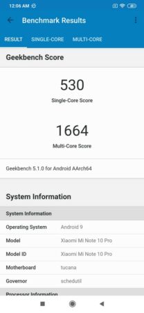 Review Xiaomi Mi Note 10 Pro: Kamera Kelas Flagship, Asyik Untuk Foto dan Video 50 Xiaomi Mi Note 10 Pro Geekbench 5 1