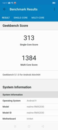realme 5i Geekbench 5