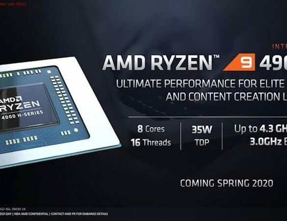 AMD Ryzen 9 4900 HS 1