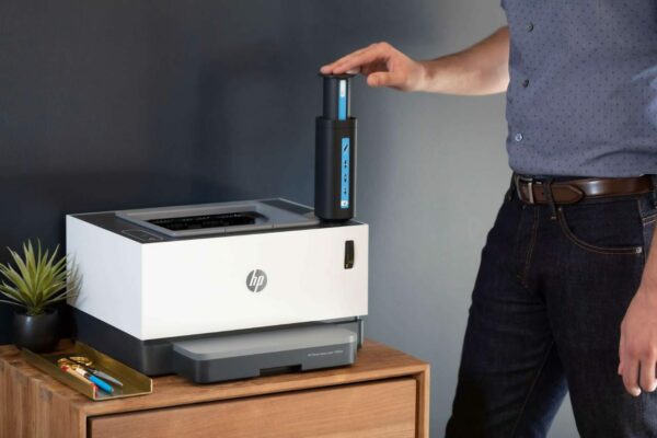 HP Neverstop being filled with HP Toner reload kit HP Neverstop being filled with HP Toner reload kit