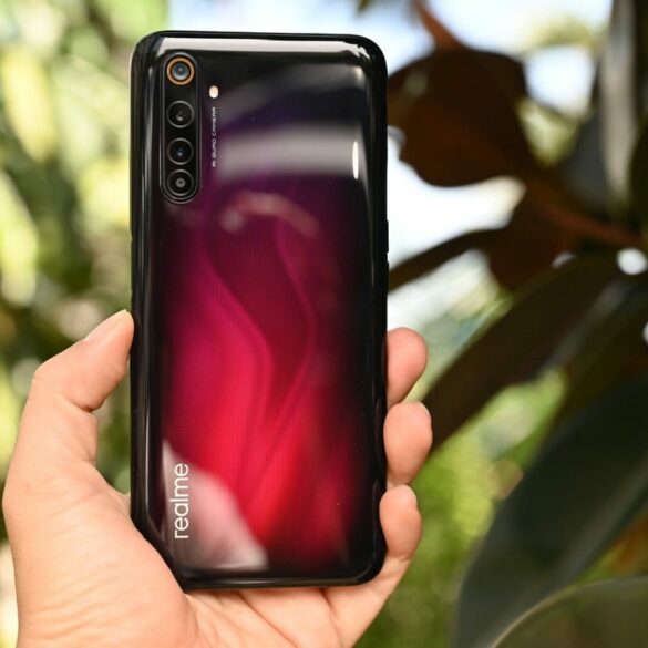 Realme 6 pro red belakang 1