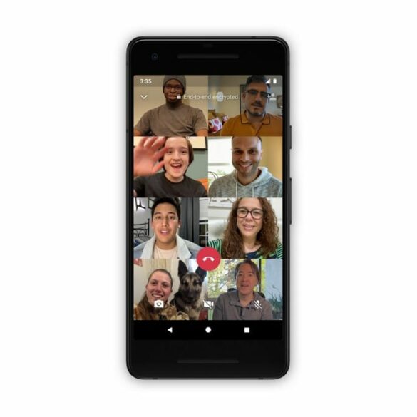 WhatsApp Video Call 8 Orang