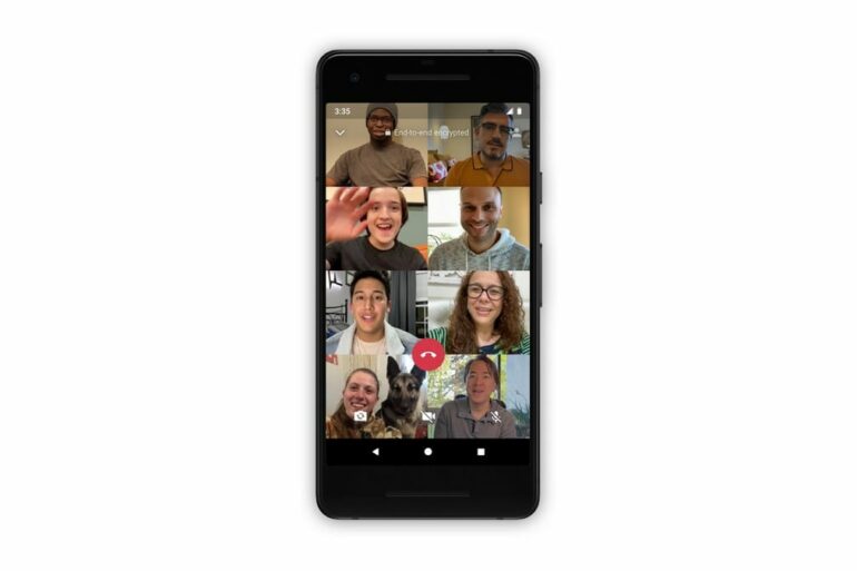 WhatsApp Video Call 8 Orang