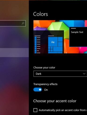 Windows 10 dark mode 1