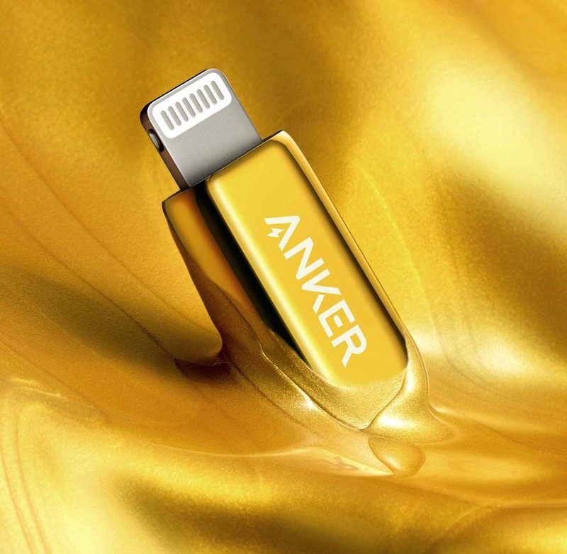 Anker 24K Gold Plated USB C to Lightning Cable 2